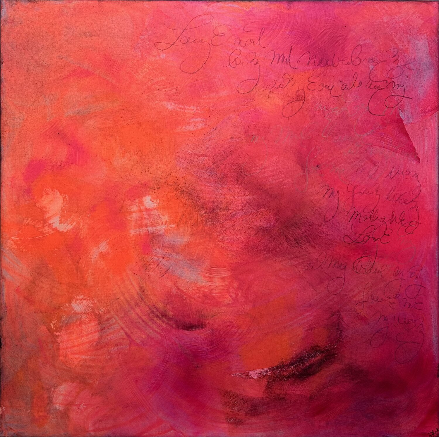 POP Serie Next-to-red TWO Isabel Kleinert Original painting for sale