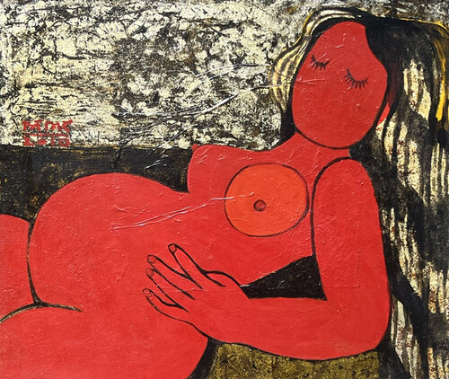 Expect by Bui Trong Du, Painting for Sale on Select