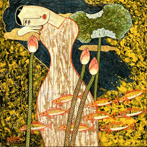 A day in summer by Bui Trong Du, Painting for Sale on Select