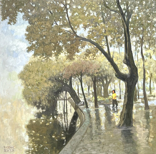 Early Frost by Bui Trong Du, Painting for Sale on Select