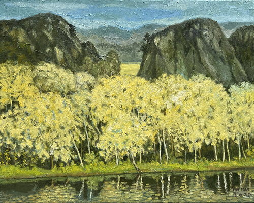 Peaceful by Bui Trong Du, Painting for Sale on Select
