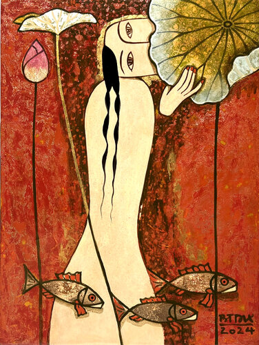 The shame by Bui Trong Du, Painting for Sale on Select