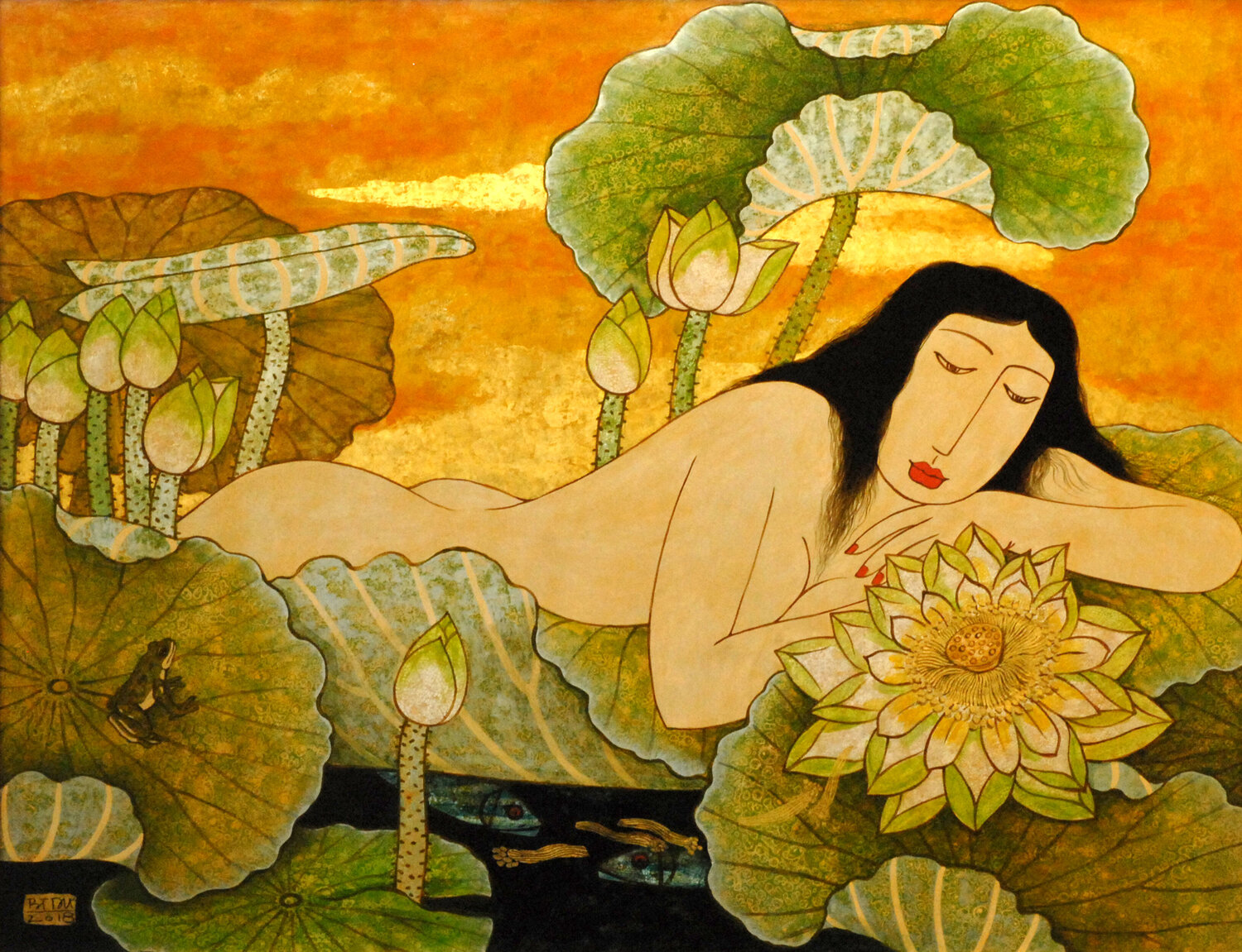 YOUTH Bui Trong Du Original painting for sale