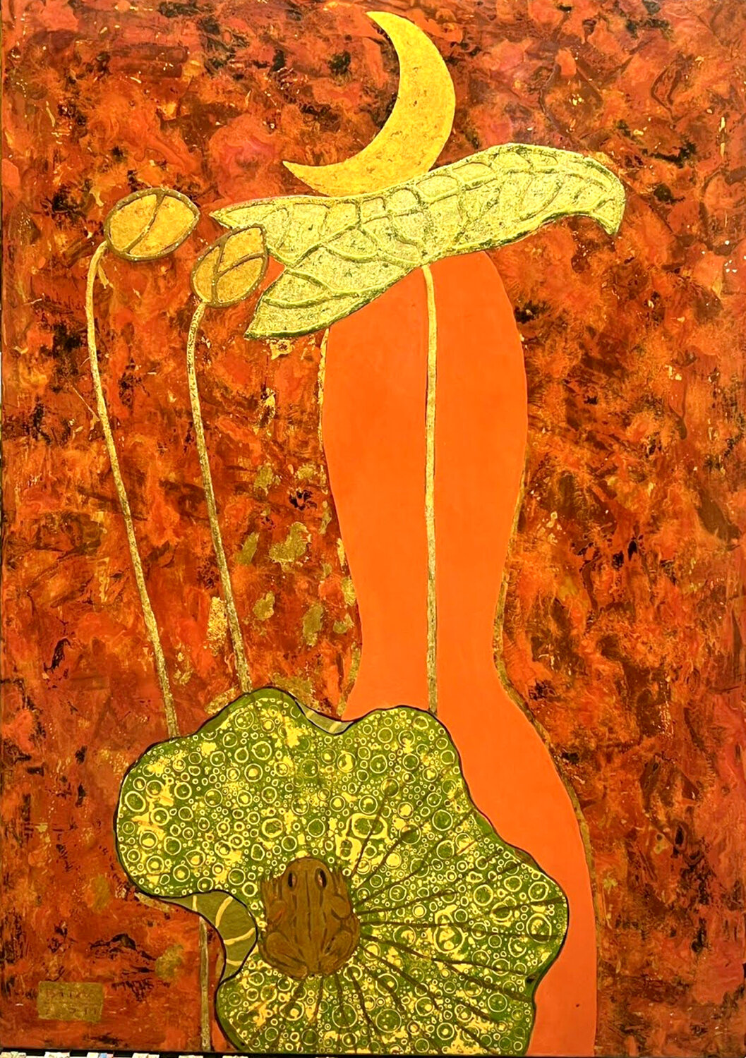 Young moon Bui Trong Du Original painting for sale