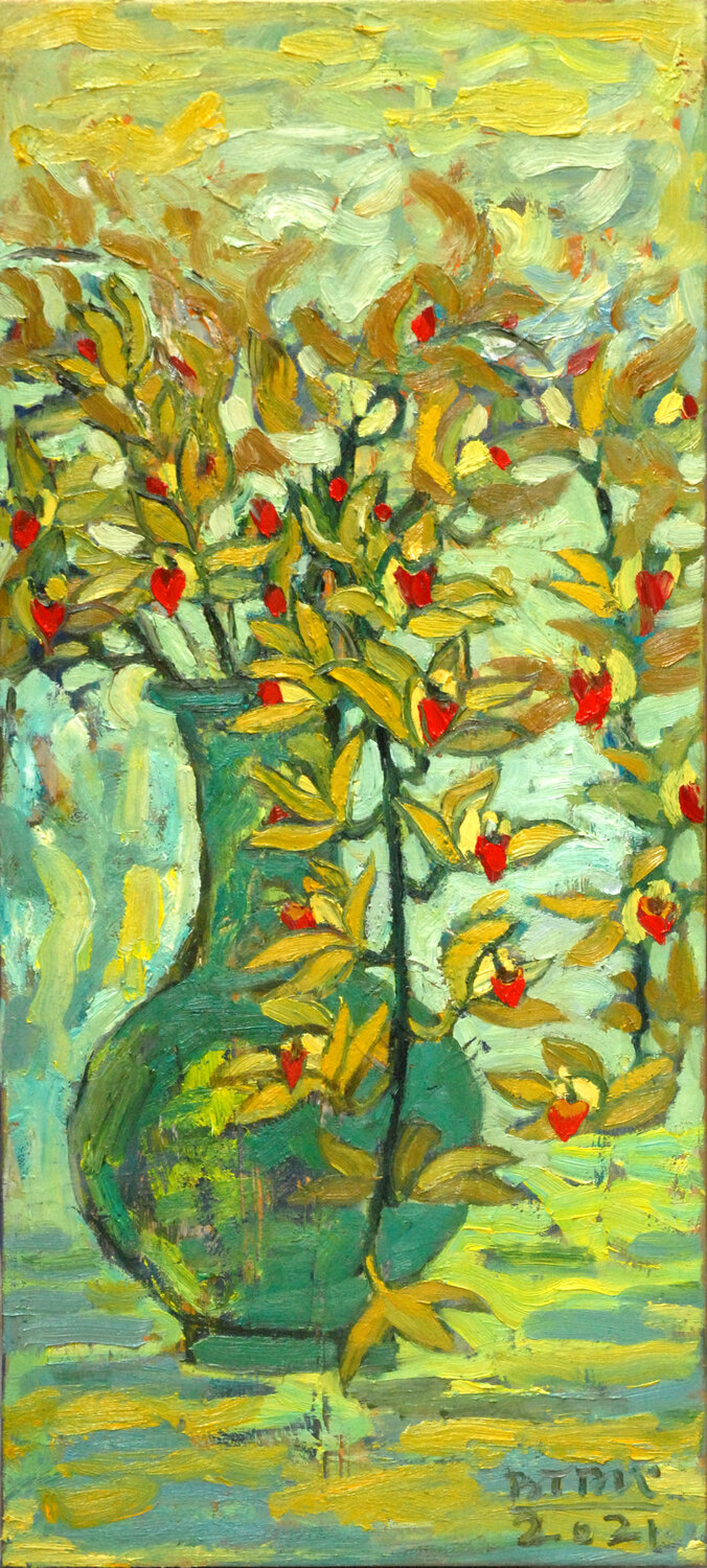 Tran mong cymbidium flower No1 Bui Trong Du Original painting for sale