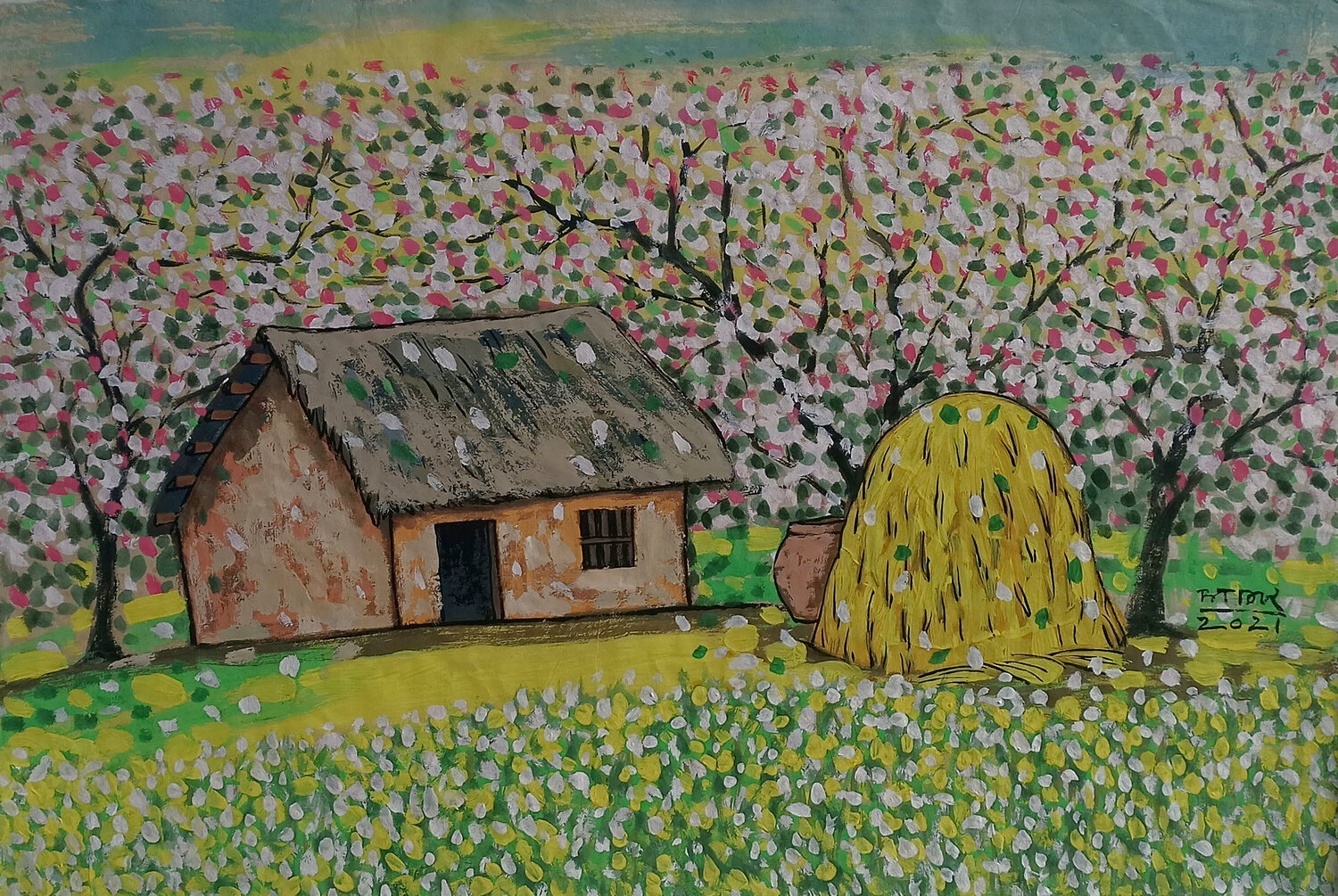 Spring Comes Bui Trong Du Original painting for sale