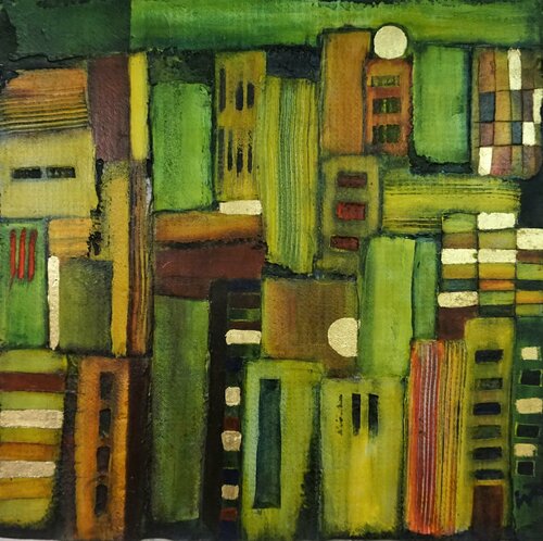 Downtown by Friedrich Wurm, Painting for Sale on Select