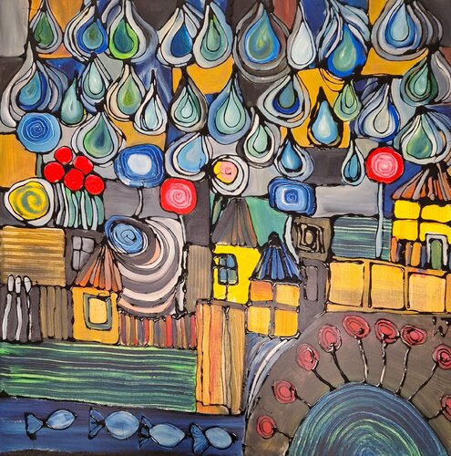 Landregen by Friedrich Wurm, Painting for Sale on Select