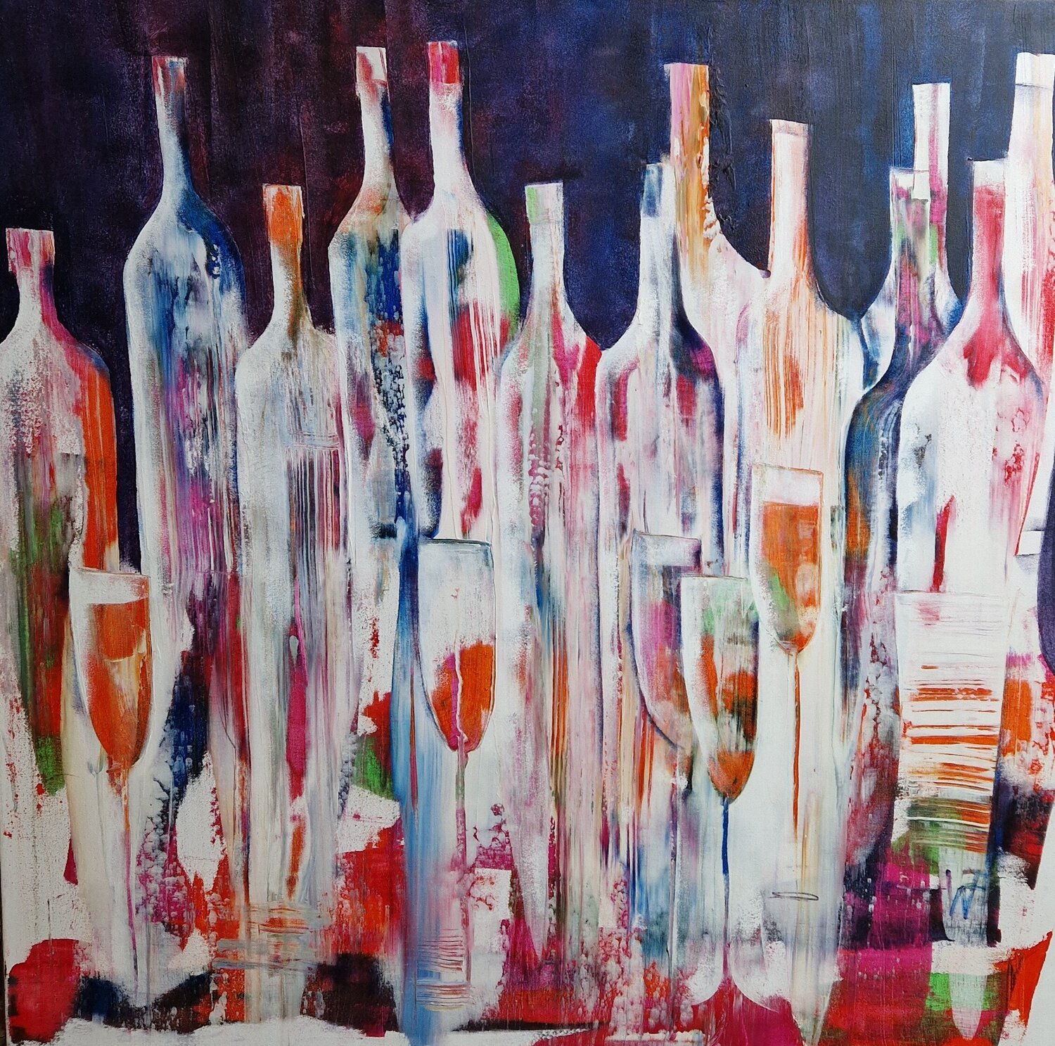 Prosecco Friedrich Wurm Original painting for sale