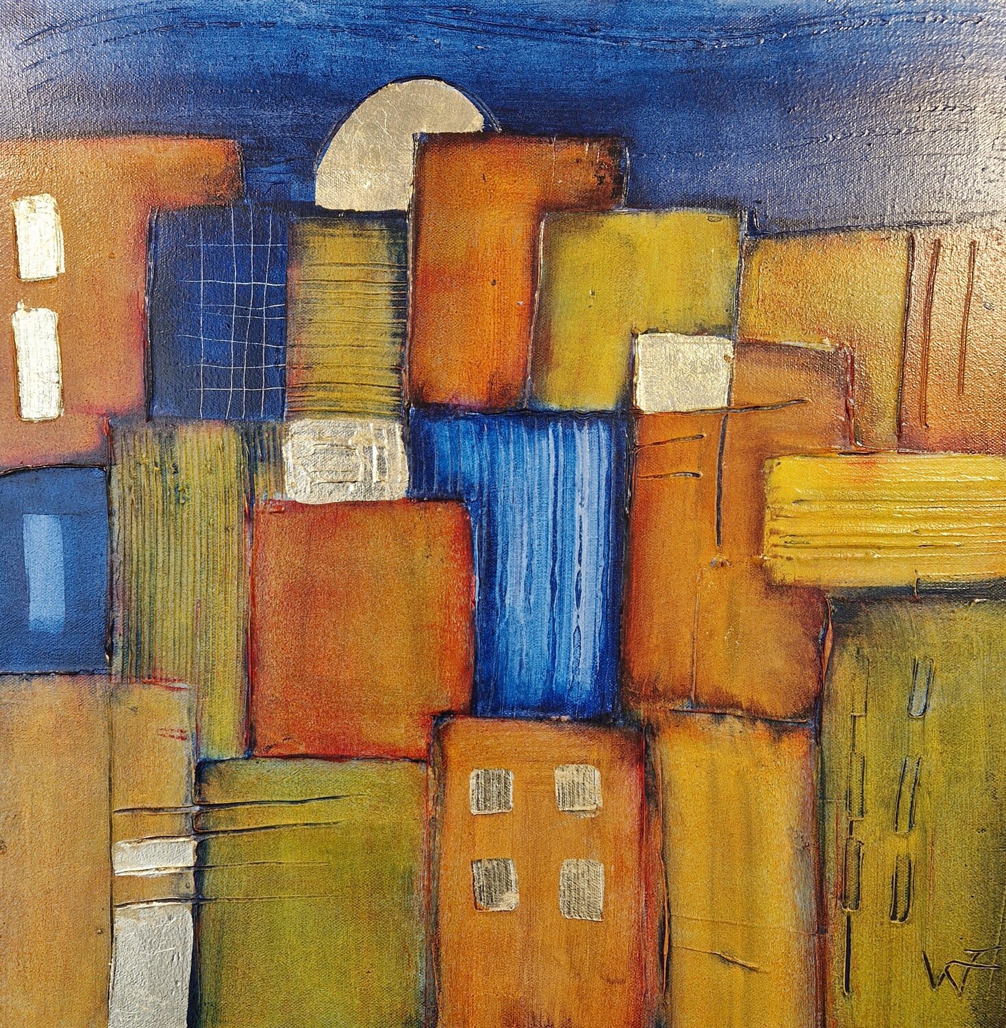 Stadt Friedrich Wurm Original painting for sale