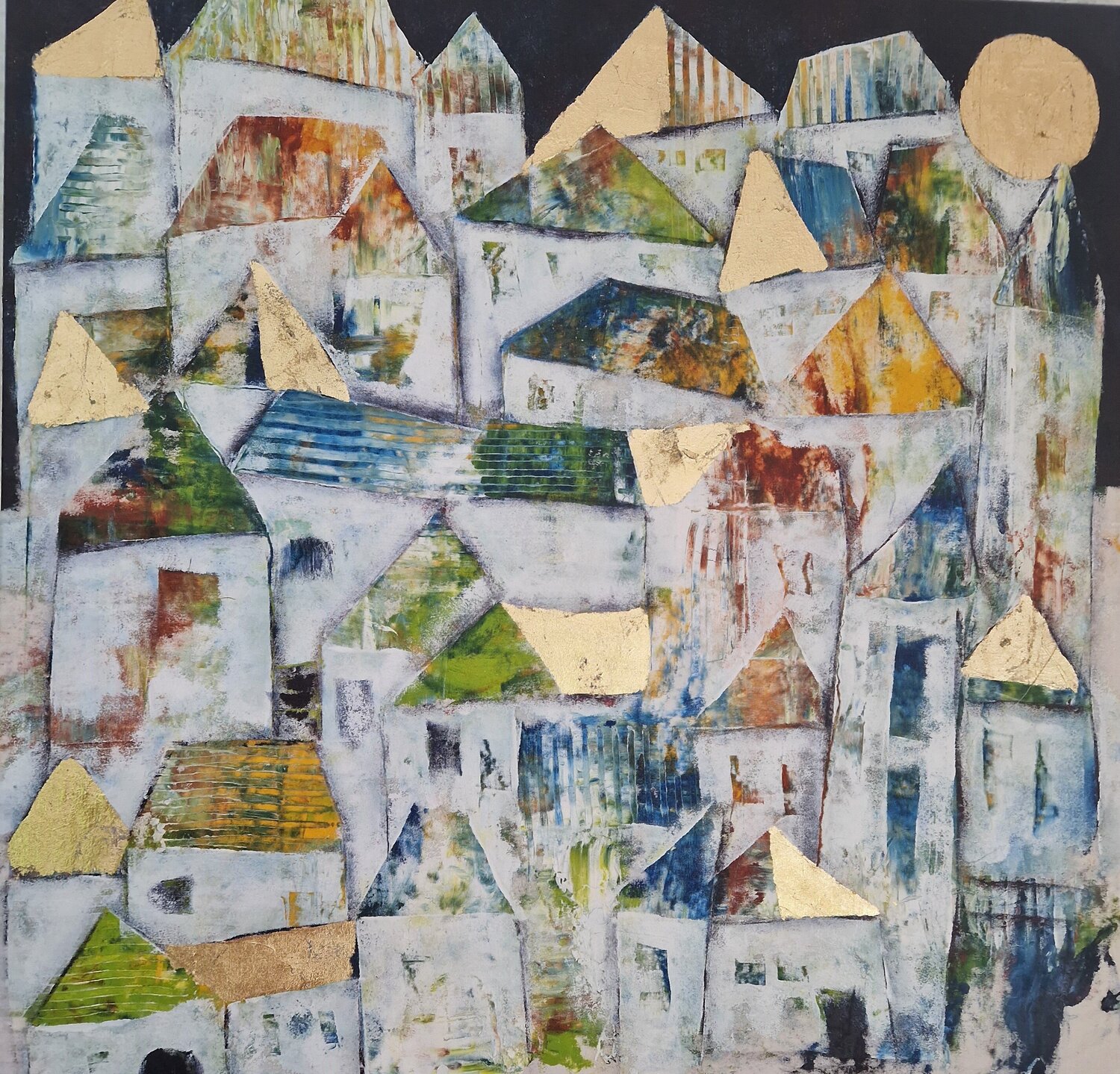 Sun City Friedrich Wurm Original painting for sale