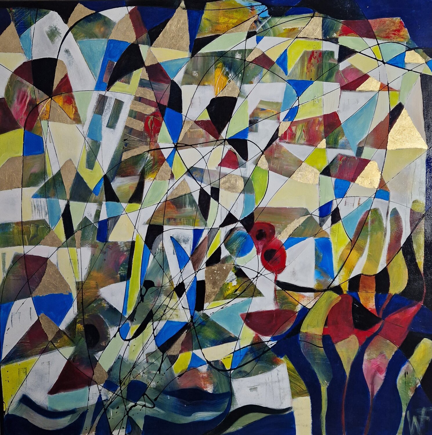 Schnittflächen Friedrich Wurm Original painting for sale