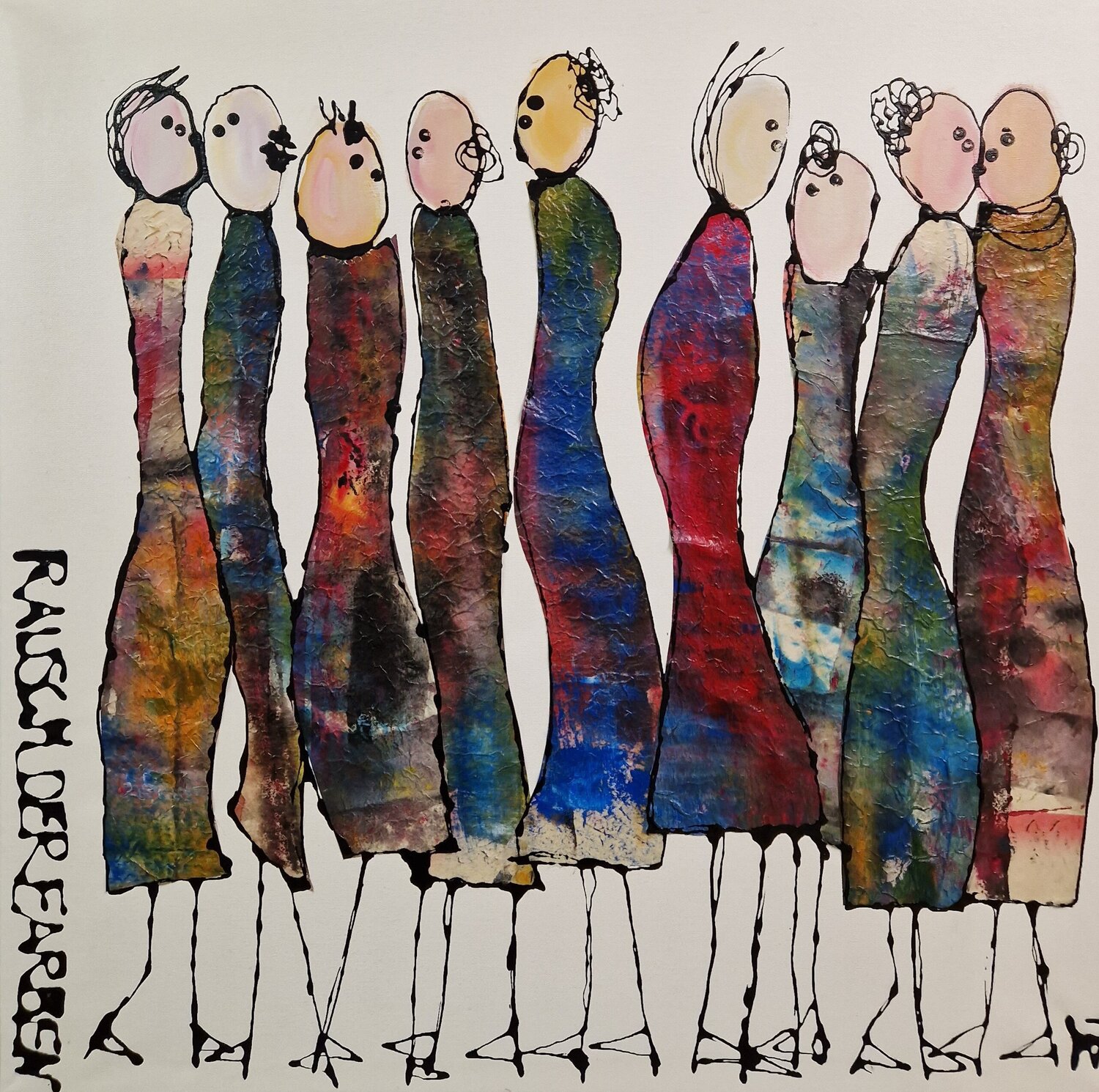 Rausch der Farben Friedrich Wurm Original painting for sale