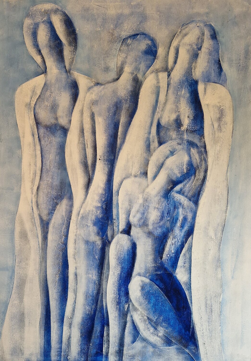 Im Bad II Friedrich Wurm Original painting for sale