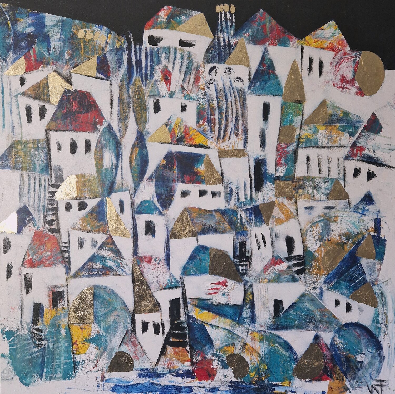 2/3 Sonne Friedrich Wurm Original painting for sale