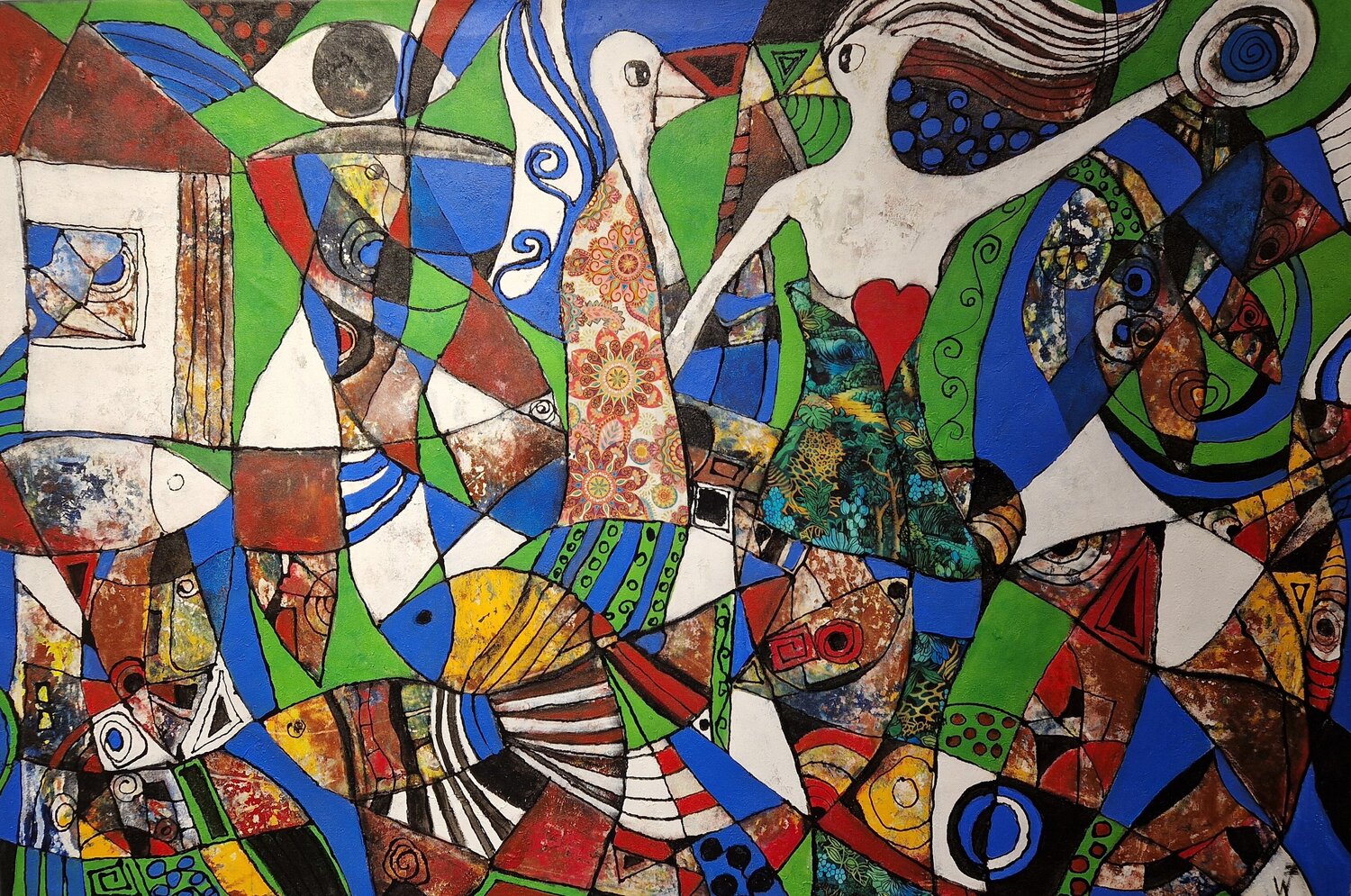 Birds Friedrich Wurm Original painting for sale