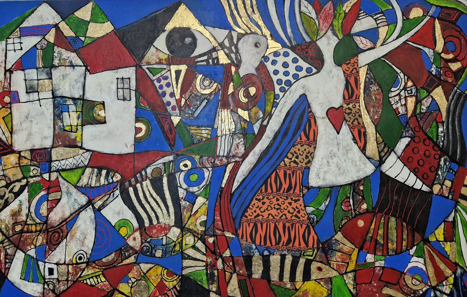 Herz Dame Friedrich Wurm Original painting for sale