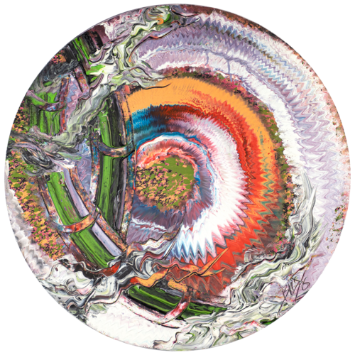 Over the Rainbow Bamboo Bubble by Dietmar Brixy, Painting for Sale on Select