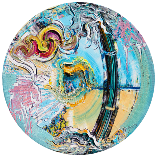 Summer Stroll Bamboo Bubble by Dietmar Brixy, Painting for Sale on Select