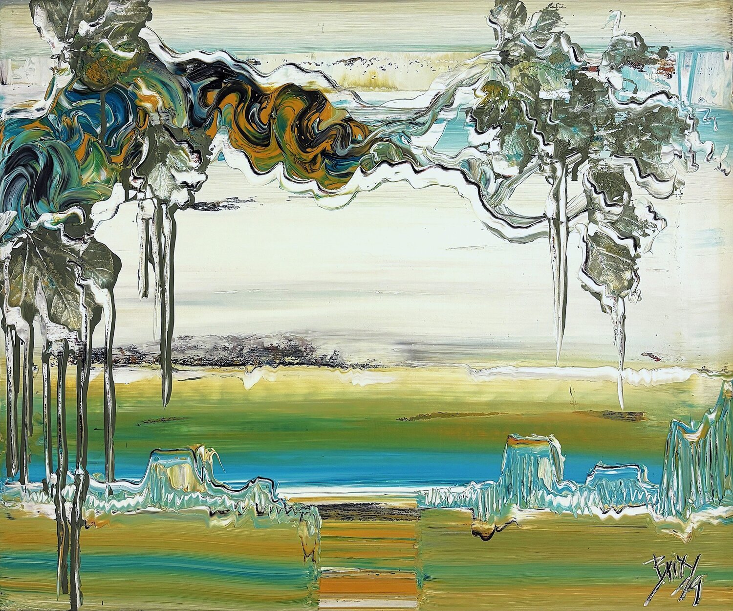Horizon Dietmar Brixy Original painting for sale