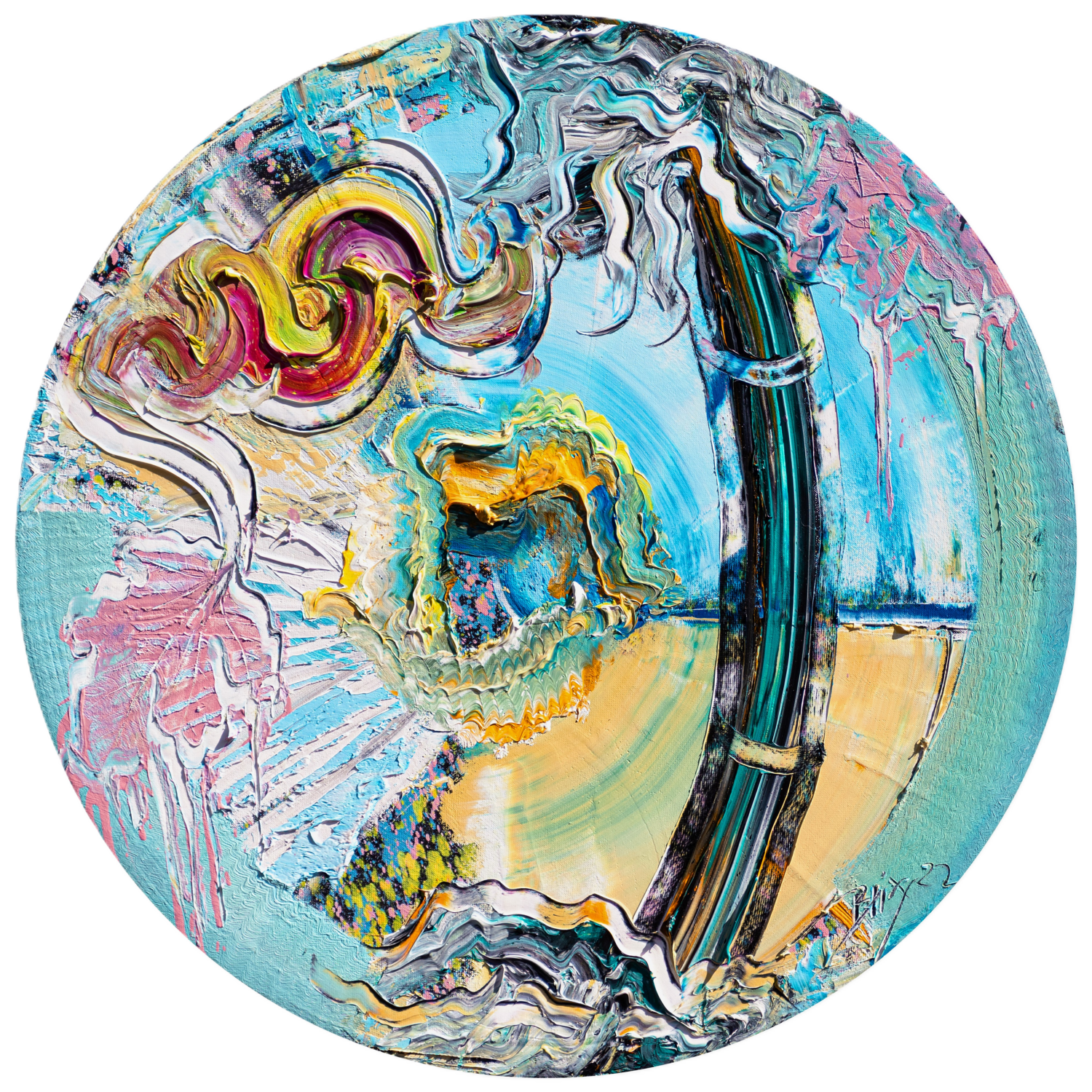 Summer Stroll Bamboo Bubble Dietmar Brixy Original painting for sale