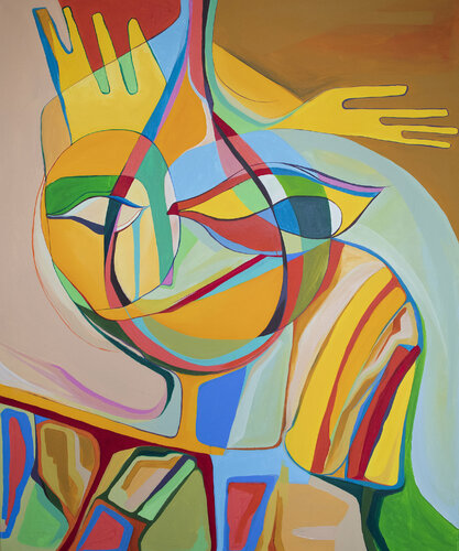 Honey bee by Olja Mesec, Painting for Sale on Select