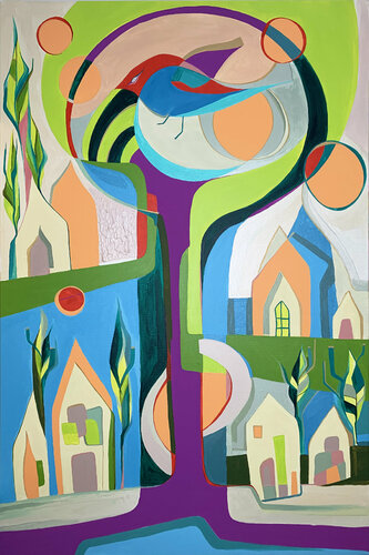 The Tree of Life by Olja Mesec, Painting for Sale on Select