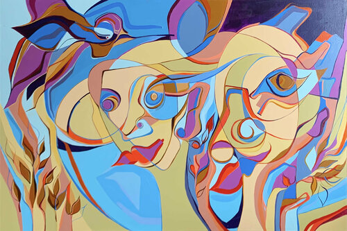 Summer Wave by Olja Mesec, Painting for Sale on Select