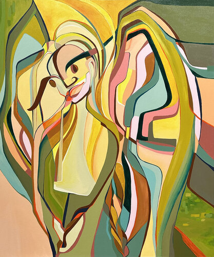 Calling of an angel by Olja Mesec, Painting for Sale on Select