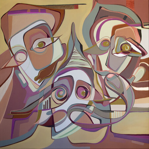 The three musketeers by Olja Mesec, Painting for Sale on Select
