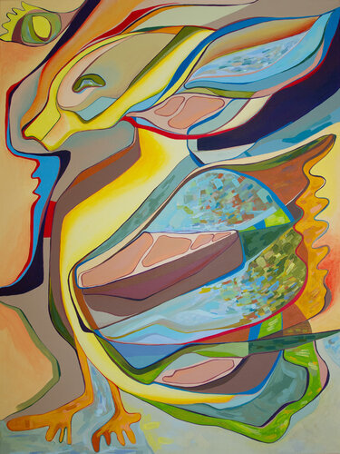 Fairy duck by Olja Mesec, Painting for Sale on Select