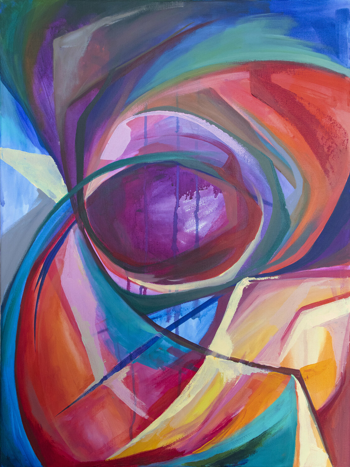 Cosmos is looking Olja Mesec Original painting for sale