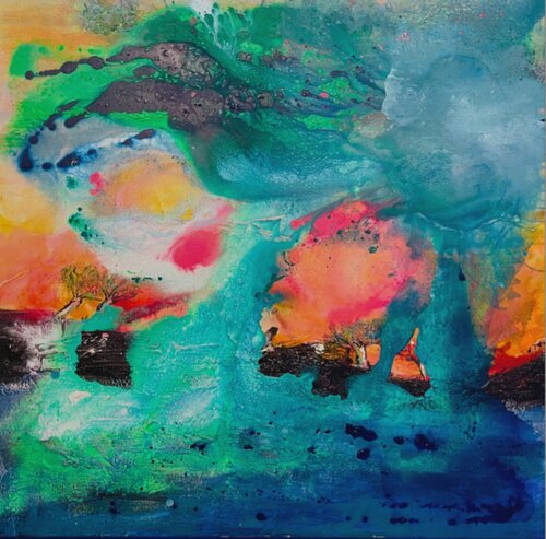 GREEN FREE TREE (CFA Excellence Award) by NICOLE JUTKA, Painting for Sale on Select