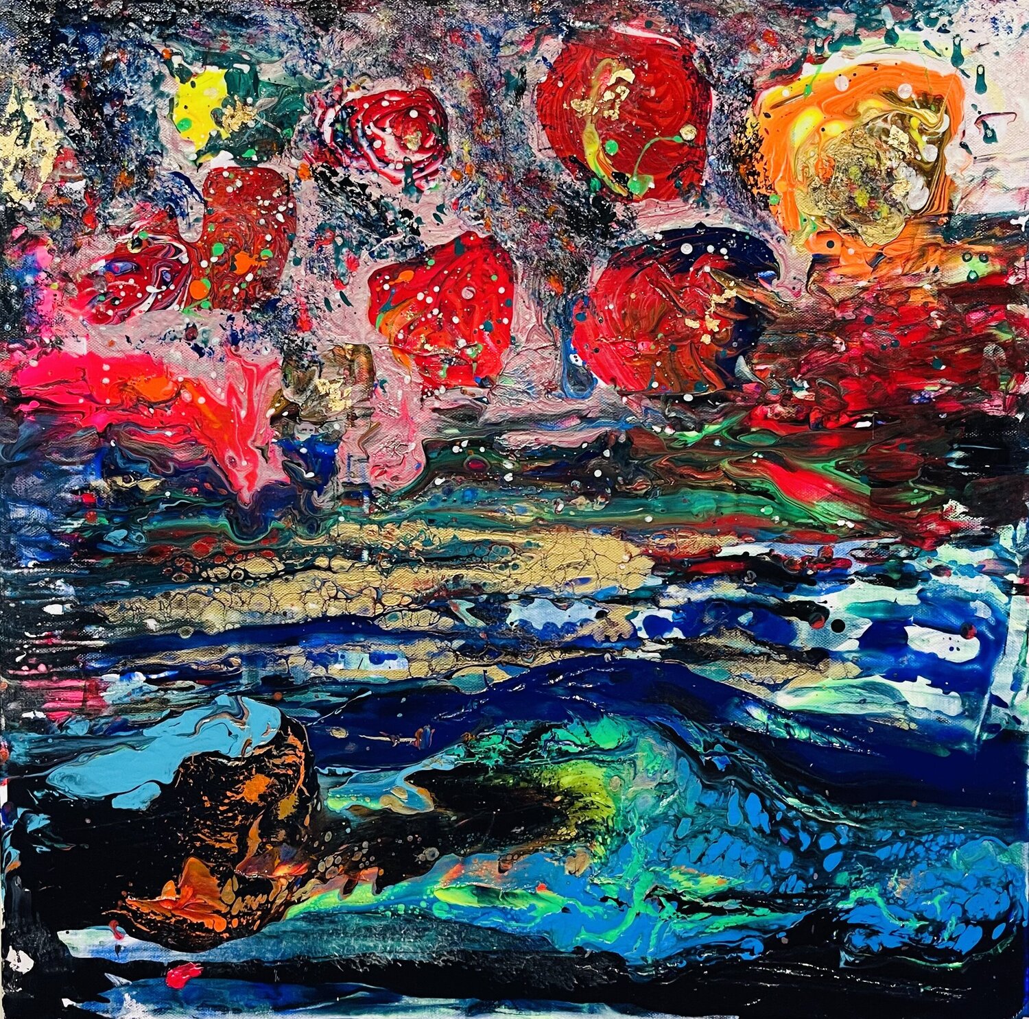 WHAT‘S HAPPEND NOW NICOLE JUTKA Original painting for sale