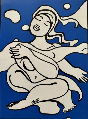 Shiva Yogi by Anouck Jourdaa, Painting for Sale on Select
