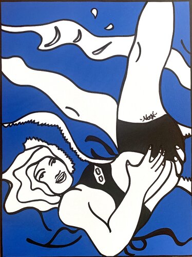 Yoga Stand by Anouck Jourdaa, Painting for Sale on Select