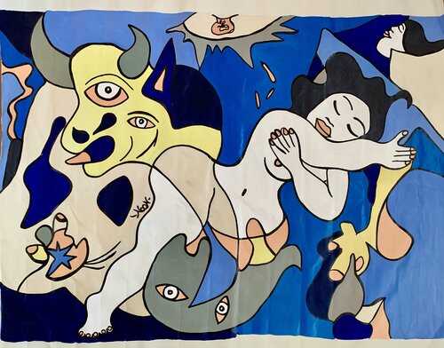 Guernika by Anouck Jourdaa, Painting for Sale on Select