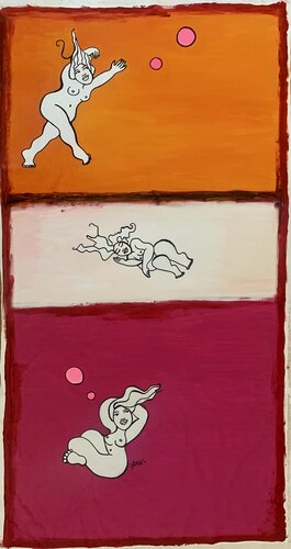 D'après Rothko; dans ma bulle by Anouck Jourdaa, Painting for Sale on Select