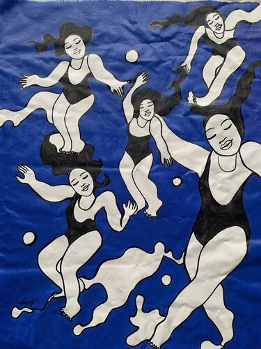 Dancing On Water by Anouck Jourdaa, Painting for Sale on Select