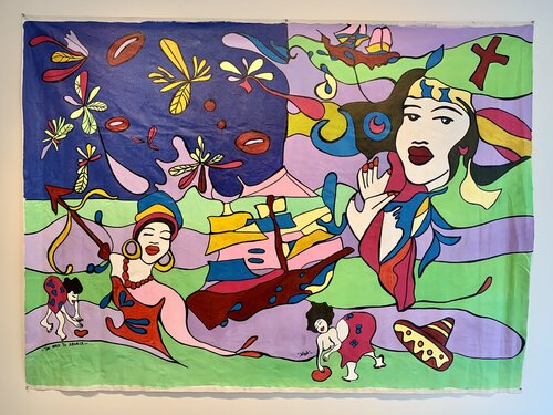 RACE TO AMERICA by Anouck Jourdaa, Painting for Sale on Select