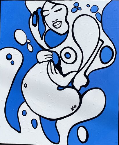 Maternité by Anouck Jourdaa, Painting for Sale on Select
