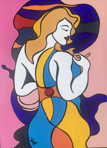 Gisèle by Anouck Jourdaa, Painting for Sale on Select