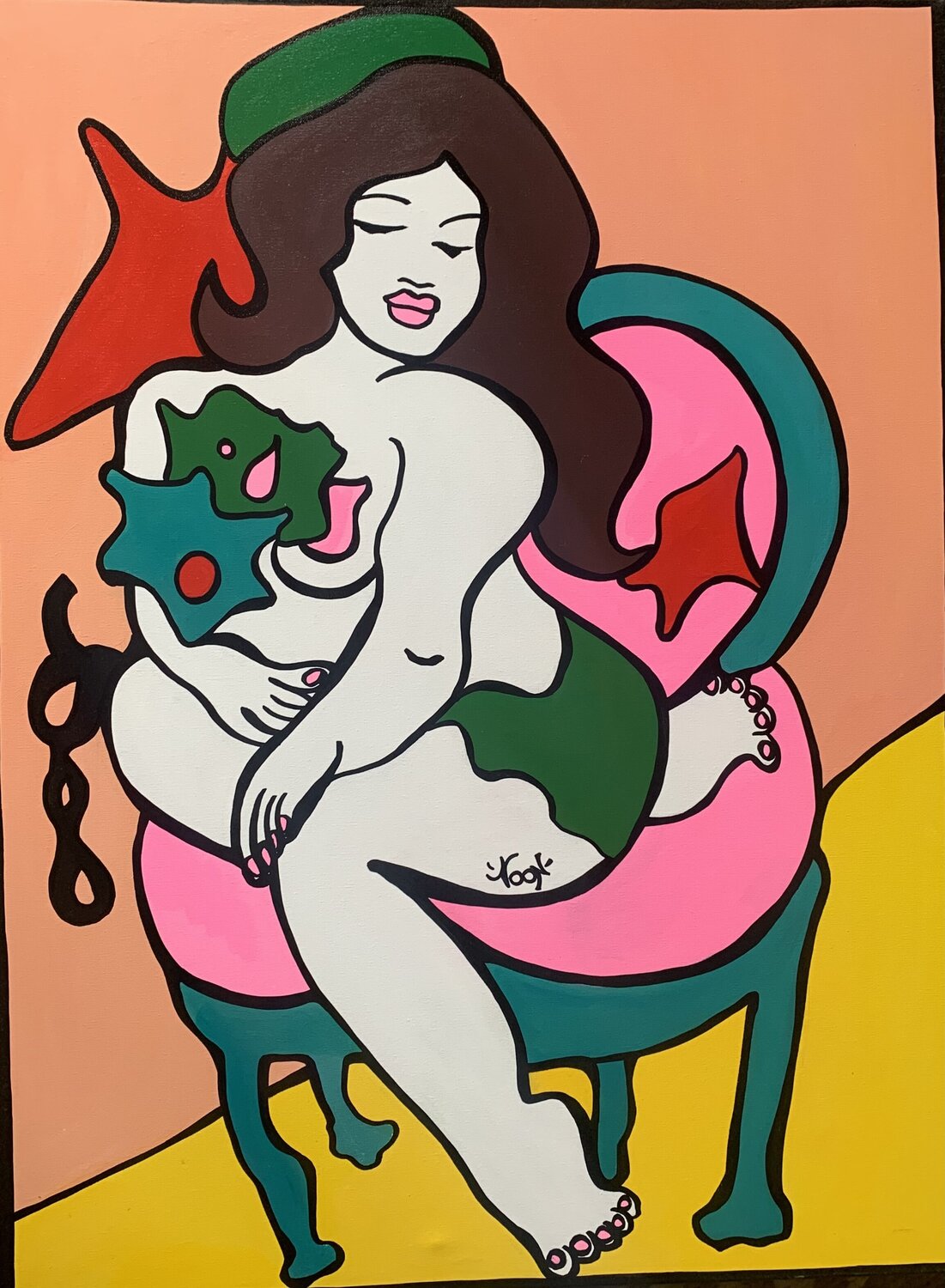 Infatuation Anouck Jourdaa Original painting for sale