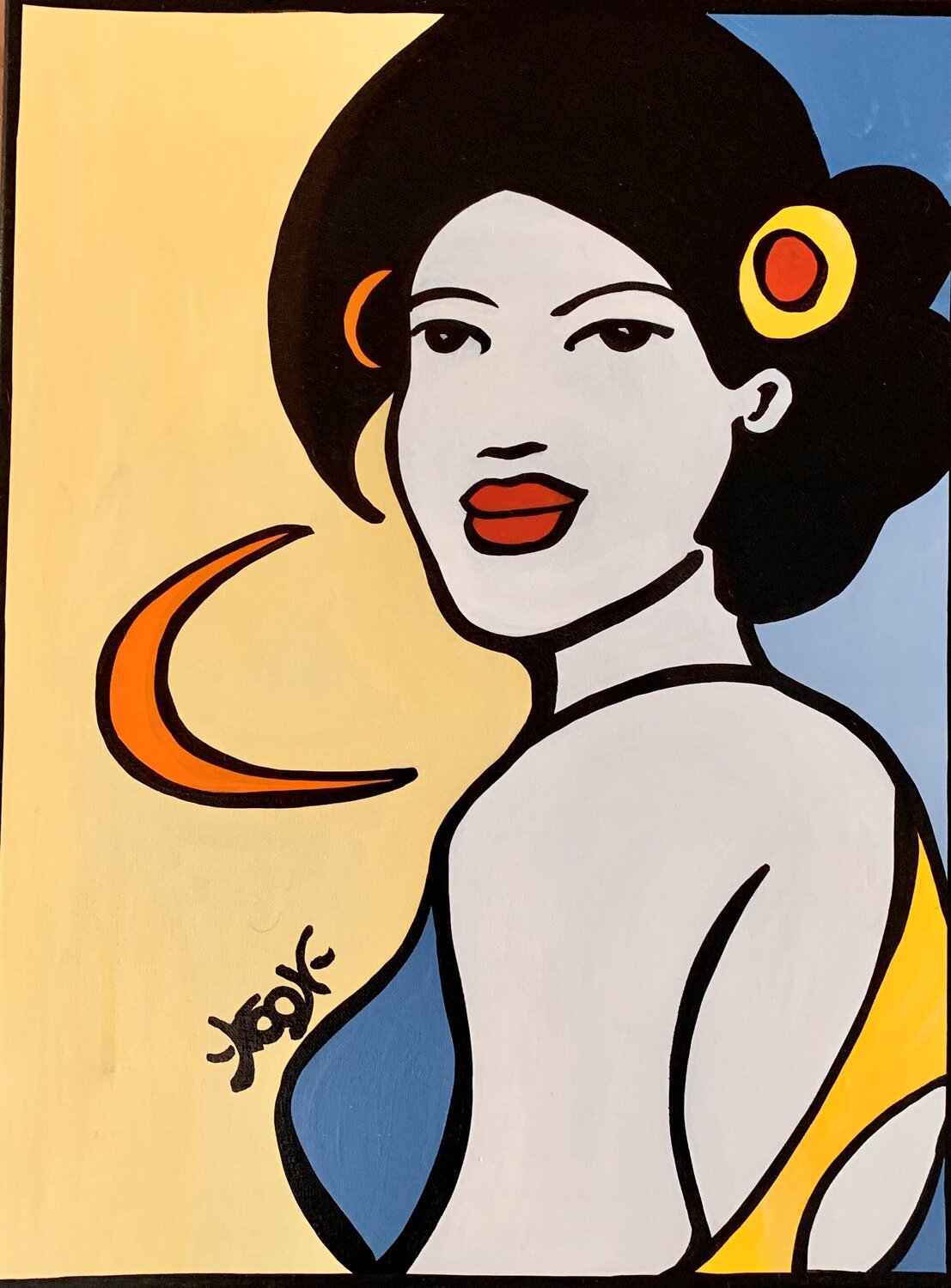 Contesta Anouck Jourdaa Original painting for sale