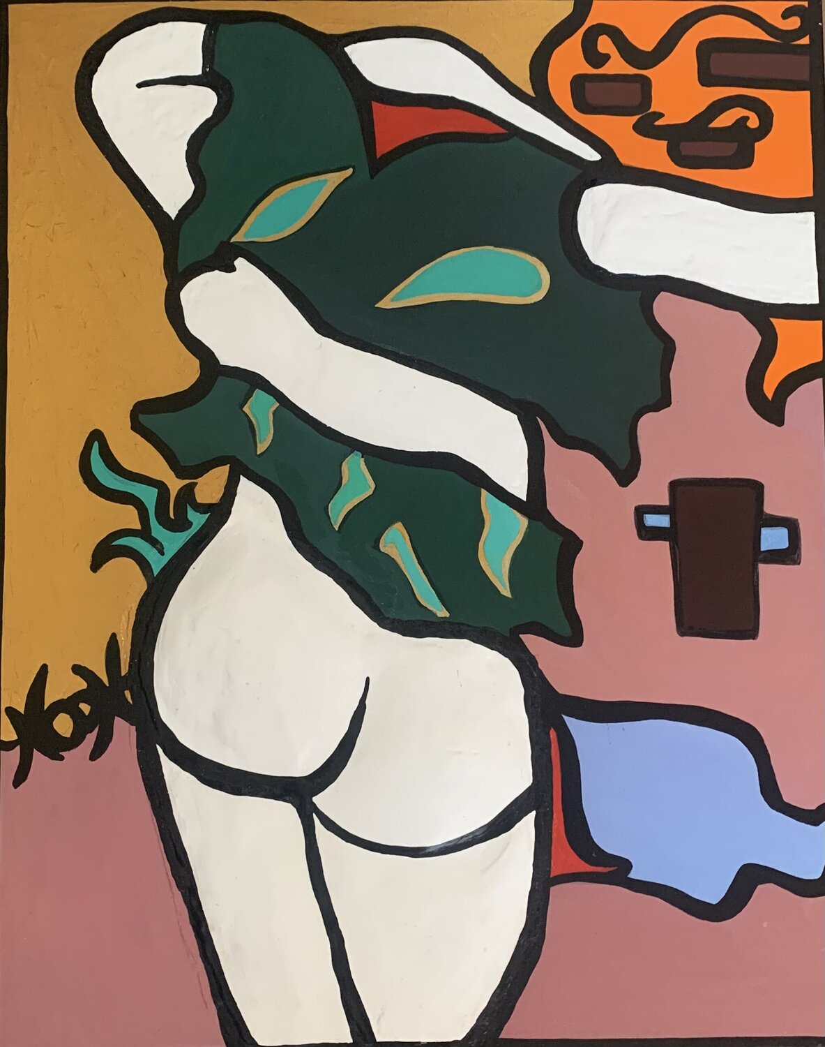 Wine Down Anouck Jourdaa Original painting for sale
