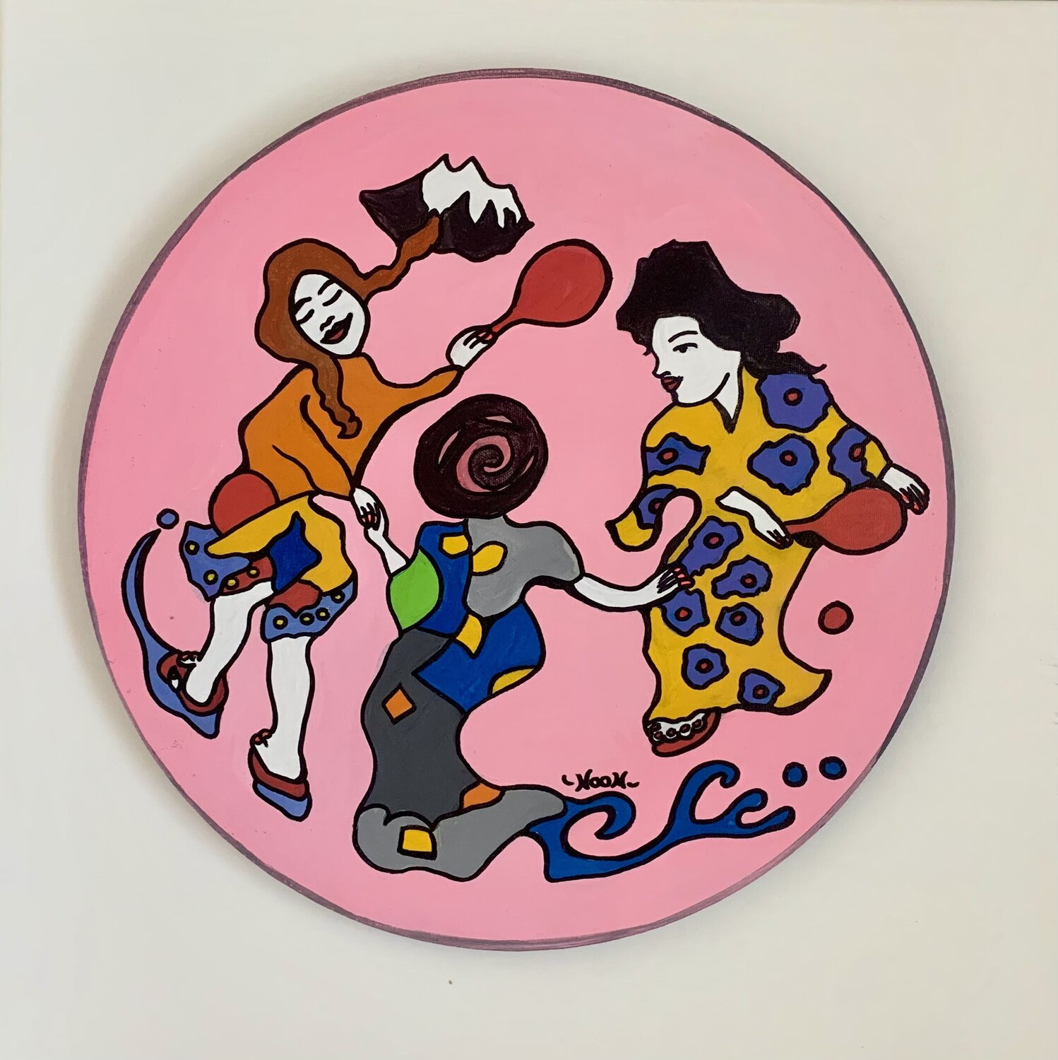 Bon Odori Anouck Jourdaa Original painting for sale