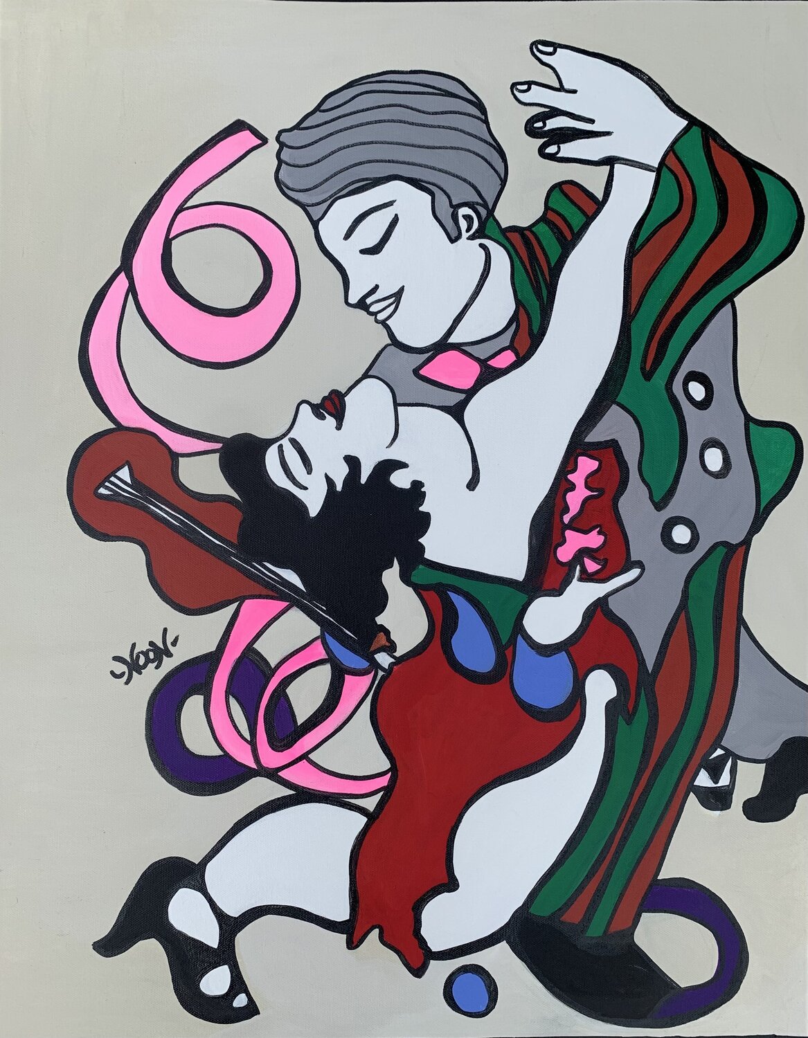 TANGO Anouck Jourdaa Original painting for sale