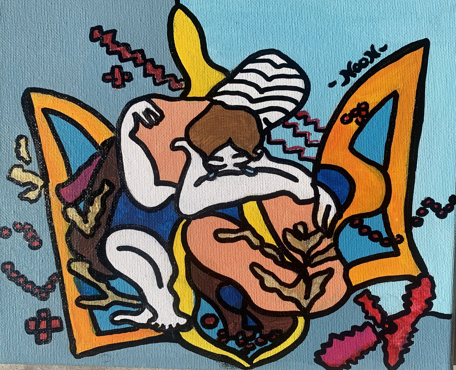 Peace for Ukraine Anouck Jourdaa Original painting for sale