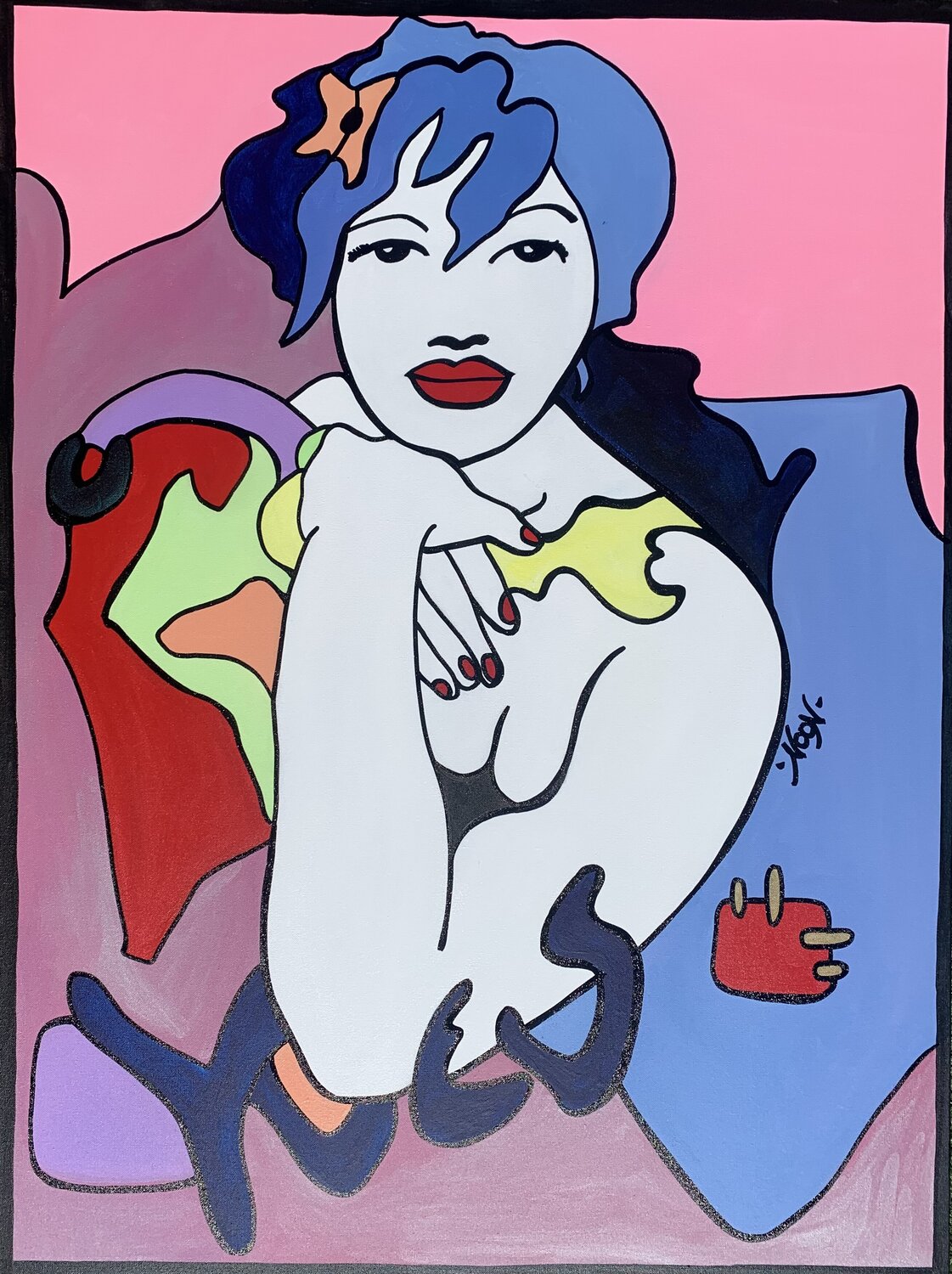 YVES Anouck Jourdaa Original painting for sale
