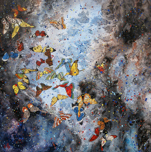 The Summer Birds 2 by Li Tellenbach-Guo, Painting for Sale on Select